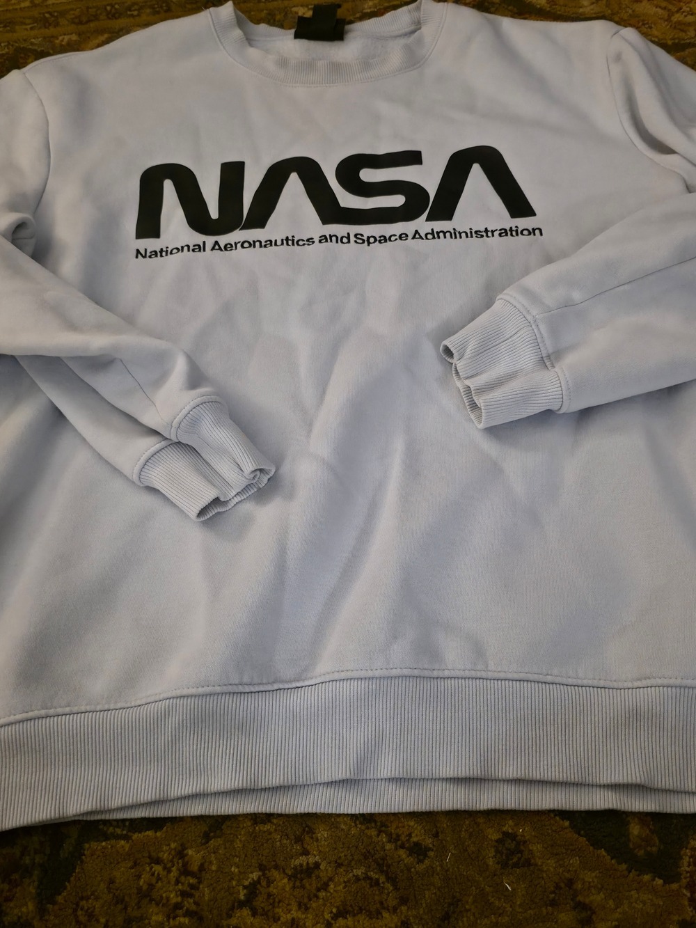 4/$67 Deal! NASA Logo Crewneck Sweatshirt - Light Blue